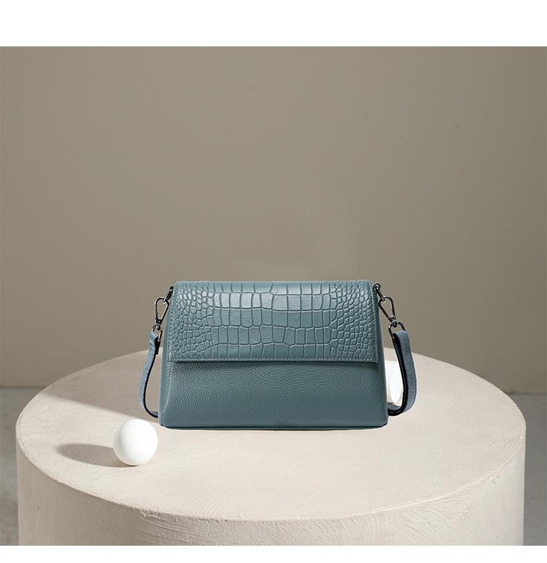 High Quality Genuine Leather Handbags for Women 2026 Underarm Bag Cow Leather Soft Crossbody Bag Ladies Temperament Square Bag