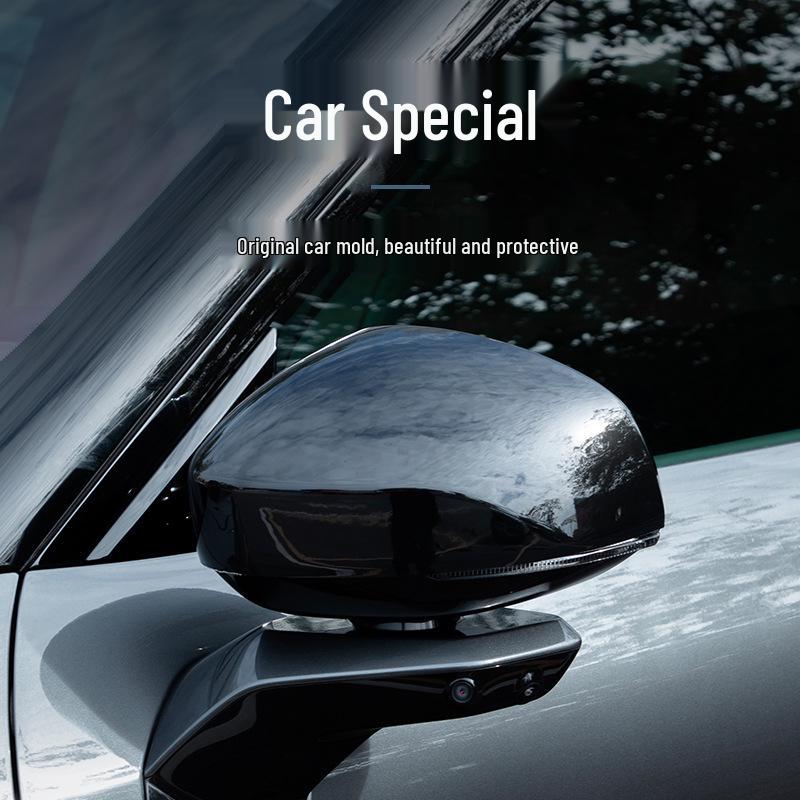 Six Sheep Carbon Fiber Texture Rearview Mirror Cover for Lynk & Co 900