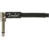 Fender Shielded Cable Professional Series Instrument Cable, Straight/Angle, 18.6', Black