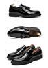 Men's Autumn Glossy Leather Slip-On Casual Shoes, British Style