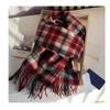 HANDUNYOU Plaid Winter Scarf