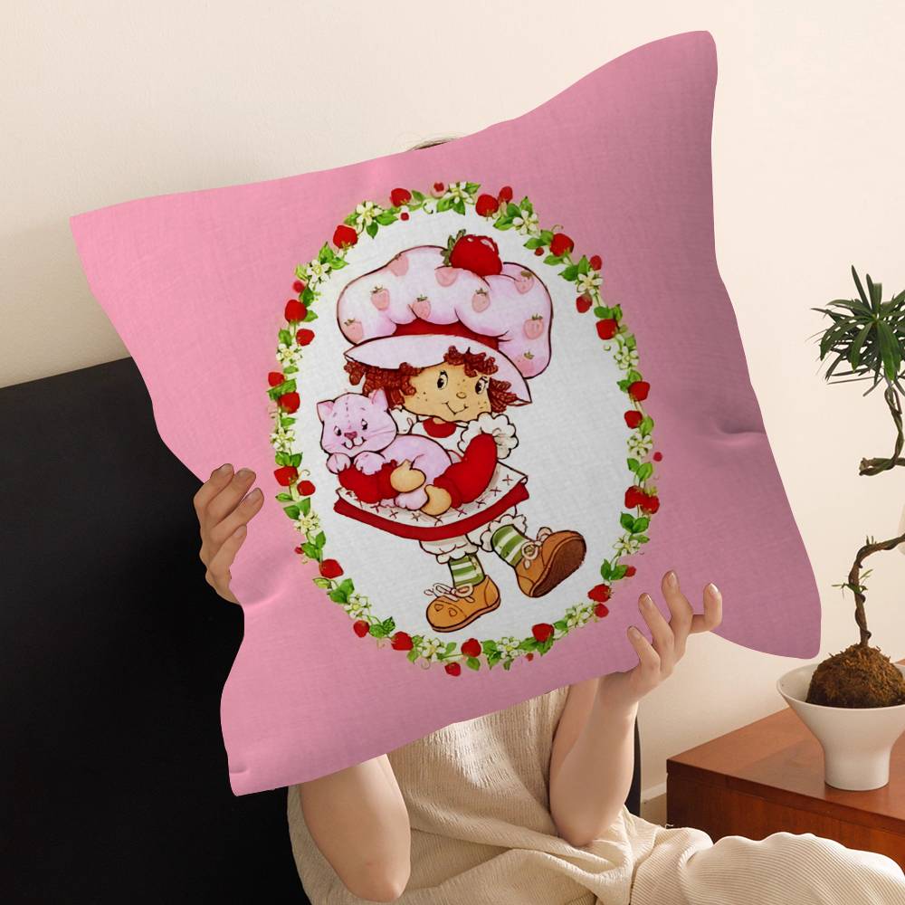 S-Strawberrys-S_Shortcakes Cushion Cover Polyester Sofa Cushions Decorative Throw Pillows Home Decoration Pillowcover