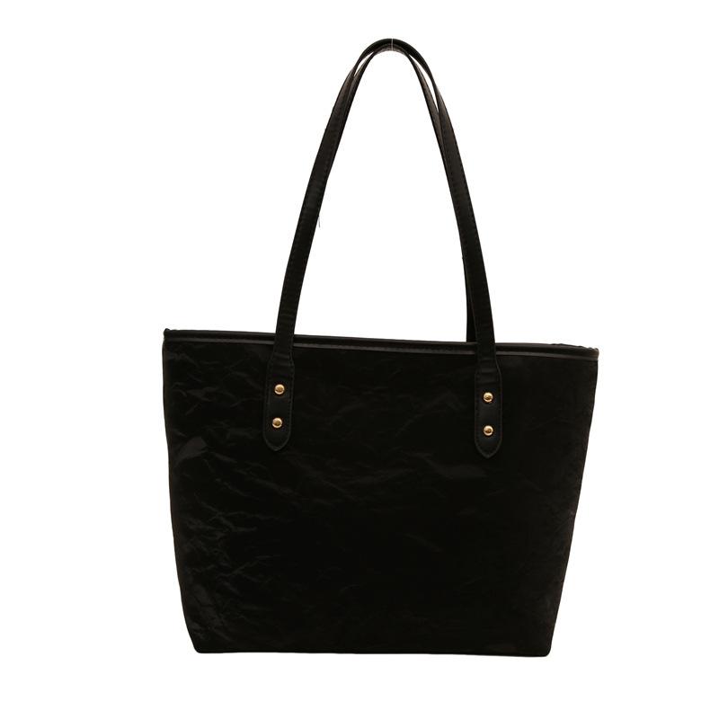 Skládací taška tote dámská velkokapacitní taška na dojíždění volnočasová taška přes rameno taška do třídy pro vysokoškoláky