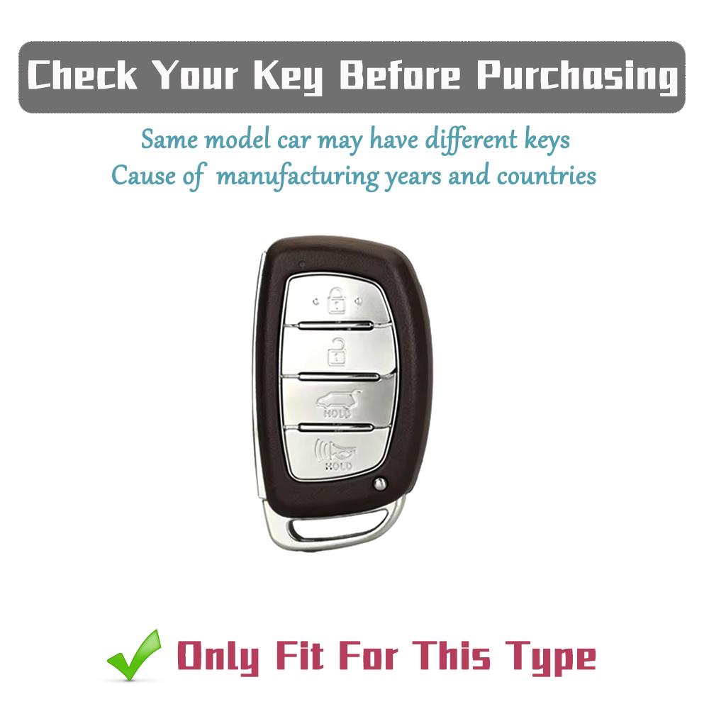 4 Buttons TPU Car Key Case Cover For Hyundai Creta Ix35 Ix45 I30 I40 Tucson Santa Fe Sonata Elantra Auto Key Holder Accessories