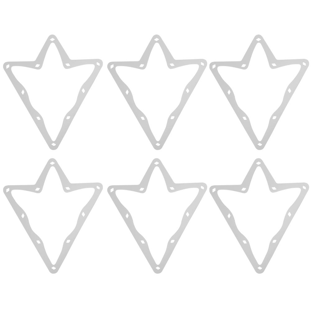 

6Pcs Billiard Magical Rack Sheet Table Pool 10Ball Paper Tip Tool Accessory White