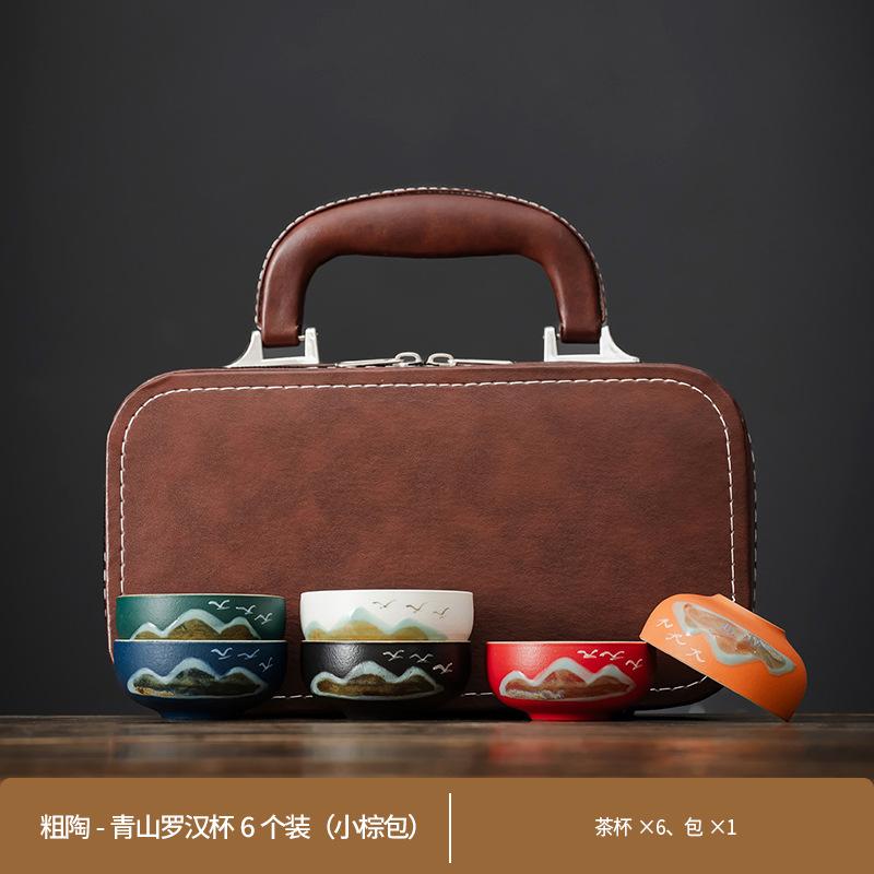 Premium glaze color teacup gift box, Aoyama Asuka new Chinese style souvenir tea set, teacup master cup single cup