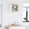 Wall Mounted Glass Cabinet PORTO Sonoma Oak 40 x 31 x 40 cm