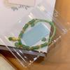 Chinese Style Handmade Lucky Four-Leaf Clover Beaded Bracelet For Women Girls Party Charm Jewelry Gifts