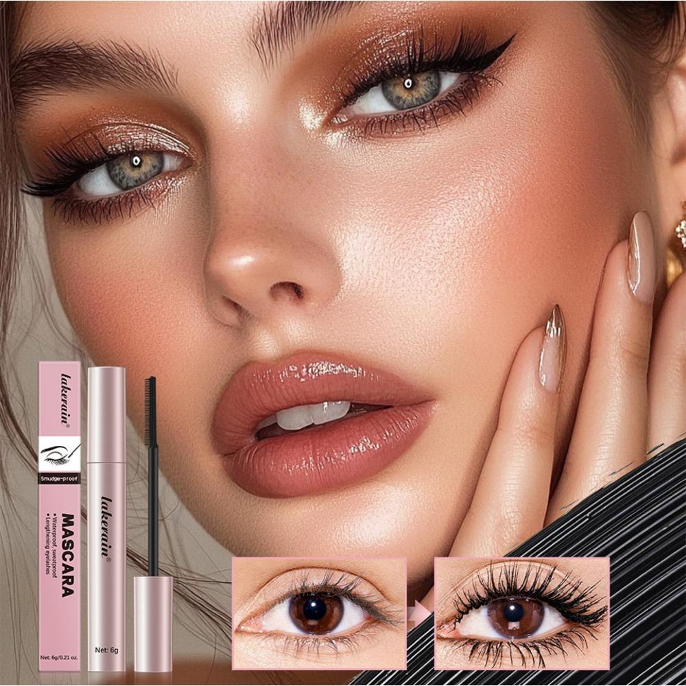 Long and Curling Mascara, Black Waterproof Mascara, A Must-have Cosmetic for Dating, Create Sexy Eyelashes