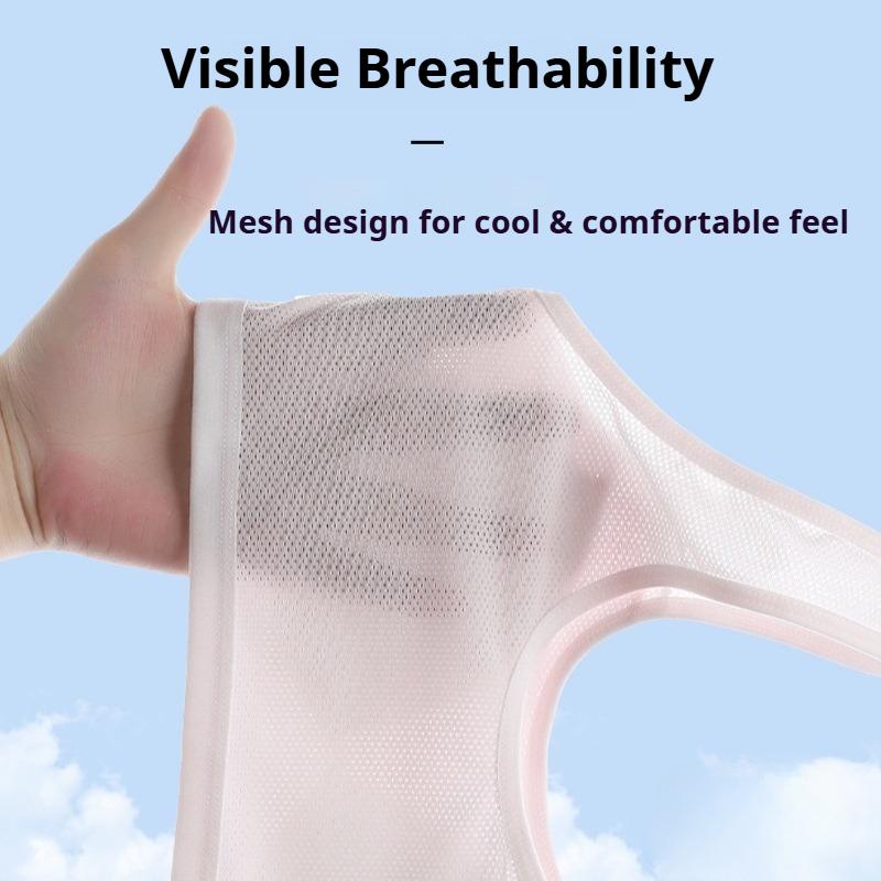 Summer Breathable Fixed Cup Sports Training Vest for High School Growing Girls, Double Layer Anti-Bump Developmental Puberty Undergarment