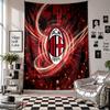 AC Milan Veggteppe Hjemmeinnredning Vegghengende Stoff for Soverom Stue Bakgrunn