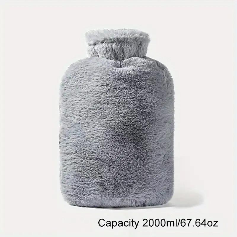 1 Piece of 33.81oz/67.63oz Large Capacity Plush Hot Water Bag: Made of PVC Material, Hand Warmer Very Suitable for Beds
