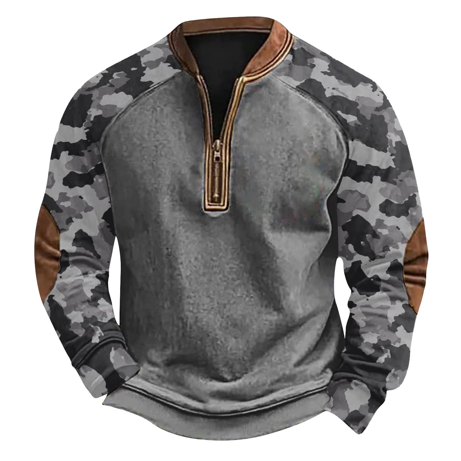 Мужская зимняя толстовка с пряжкой Мужская толстовка с принтом M светло-серый 2374₽