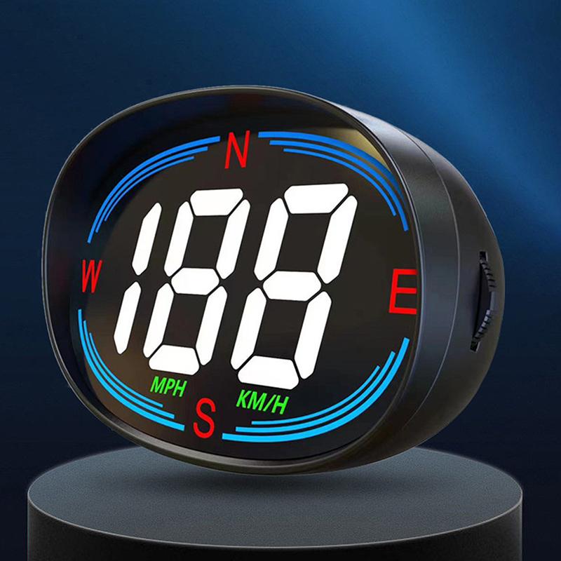 Universal Car Speed HUD Speedometer Head Up Display Screen With GPS Compass USB Power Supply Overspeed Alarm For Truck Vehicles