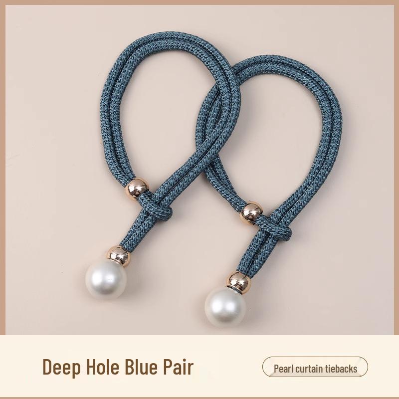 Pair of Luxury Sheer Curtain Tieback Buckles - Elegant Rope and Trim Accessories for Decoration