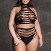 Carpo Plus Size 2 Piece Set Black - Shade by Le Désir - Sets