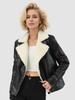 Winter Fashion Overcoat Thick Fur One-Piece Large Size Jacket Women's Leather Coat Custom