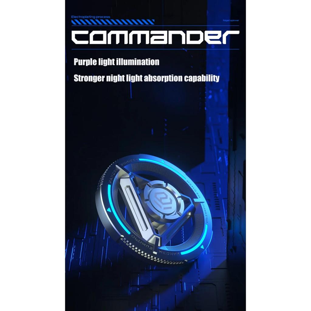 Spinner Fidget Metalic Spinner de Mână pentru Degete Jucării Antianxietate pentru Reducerea Stresului Cadou pentru Copii și Adulți Giroscop Exclusiv de Birou pentru Desktop