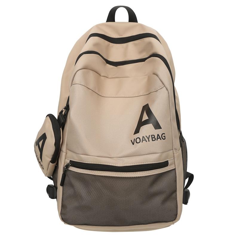 

Модные, Простые и Вместительные Студенческие Рюкзаки, Спортивные Рюкзаки для Путешествий на Открытом Воздухе для Мужчин и Женщин 33cm *17cm *48cm хаки