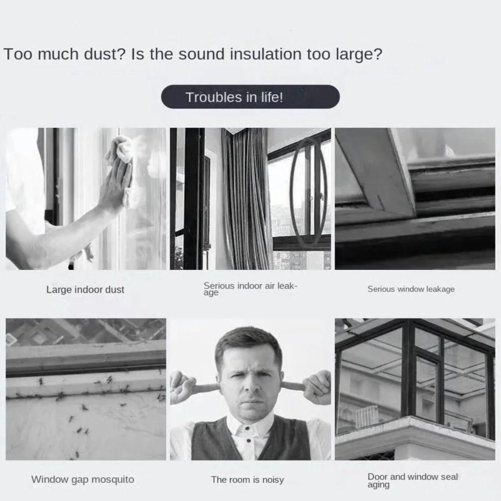 Biało-szary wiatroodporny pasek szczotkowy 10 metrów uszczelka pogodowa dźwiękoszczelna pyłoszczelna