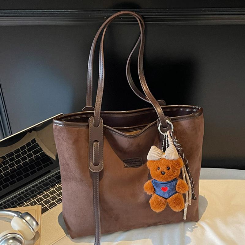 Retro Large-capacity Tote Bag, Fashionable and High-quality Single-shoulder Bag, Simple Commuting Bag
