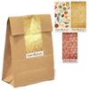 Floral Cartoon Decorative Stickers (50 Sheets) - Self-Adhesive Gift & Bouquet Packaging Labels