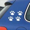 4Pcs Car Sticker Funny Cute Dog Paw Sticker Foot Prints Footprint Decal Animal Stickers Vinyl Motorcycle Auto Decoration Decal