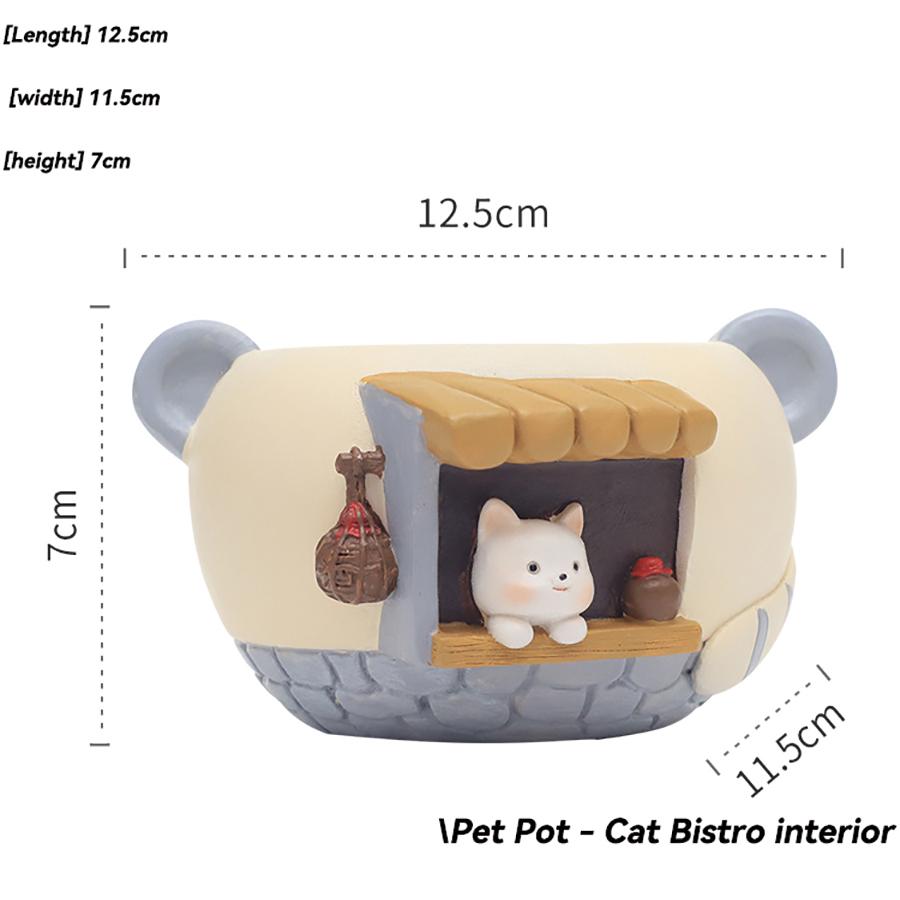 Kreslený mazlíček sukulentní květináč kancelář balkon dekorace pryskyřičný květináč mikro krajina zahradní květináč