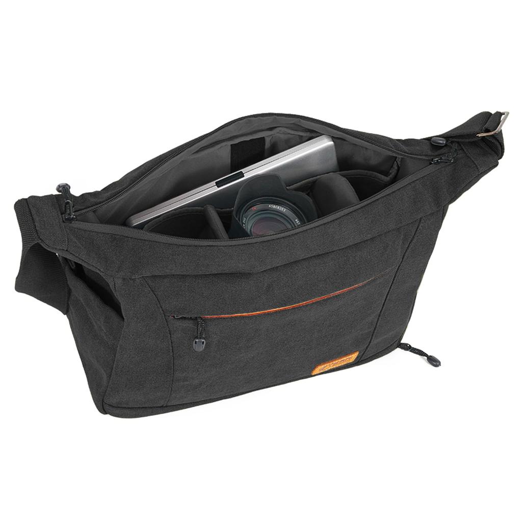 Camera Bag Dark Gray Shoulder Bag 9L Capacity Travel Tripod Storage Adjustable Shoulder Belt Length Polyester 815712 [KANI] TP-123L