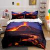 Erupting Volcano and Lava. Bedding Sets Duvet Cover Sets Duvet Covers Pillowcases(1*Duvet Cover 2*Pillowcases Without Duvet Insert)
