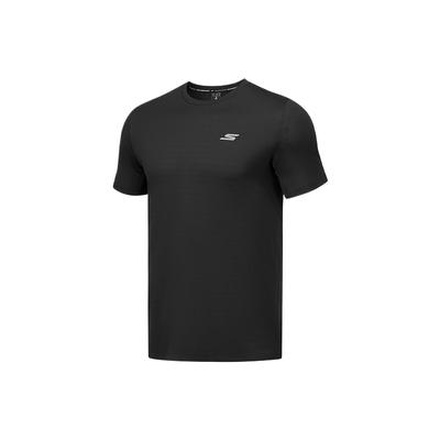 Godri Comfortable Sports Series Soft Fashionable Versatile Short Sleeve T-Shirt Men Tops Carbon-Black P225M020-0018