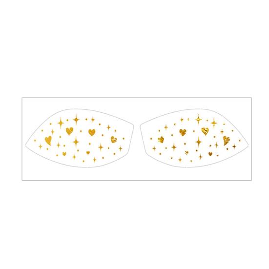 Metallic Eye Tattoo Stickers, Waterproof Temporary Freckle Decals, Sparkling Foil Eye Makeup for Festival Party, Glitter Face Art