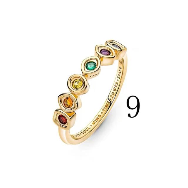 New 925 Sterling Silver Infinity Gloves Gem Pendant Flower Charm Bead Fit Original Fashion Bracelet Women Jewelry Making
