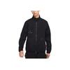 Jordan FW22 Logo Decal Zip Cardigan with Stand Collar Jacket Men Outerwear Black DQ8060-010