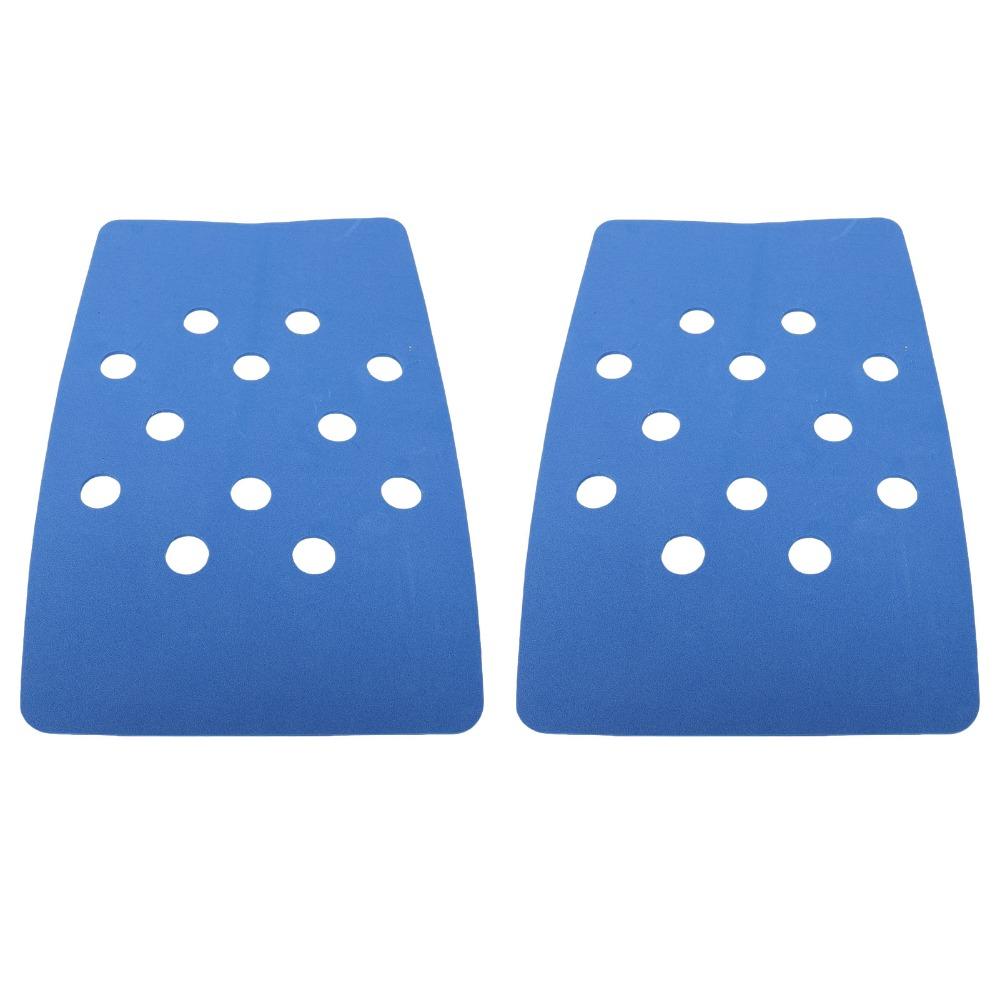 2PCS Blue Shower Chair Pad EVA Shower Stool Cushion Practical Shower Bench Cushion Home Bathroom