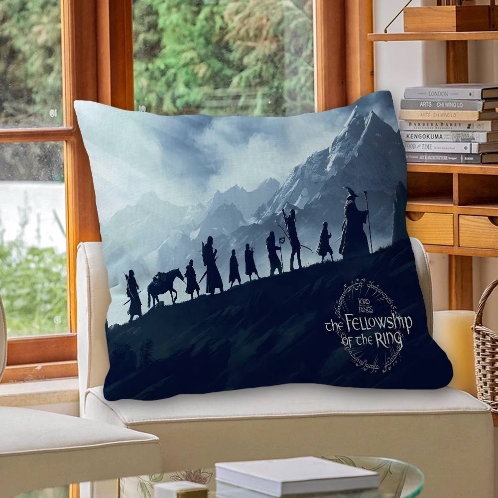Classic Movie TThe LLords of The RRings Cushion Cover Pillow Cover Decor Pillowcase Printed Cushion Case for Couch