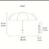 1pc Kpop Outdoor Automatic Umbrella Sturdy 8 Rib Shaft Lightweight for Outdoor Daily Use Fashion Lovers Spiritual Gift