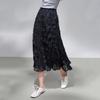 Women's A-Line Elastic Waist Long Skirt