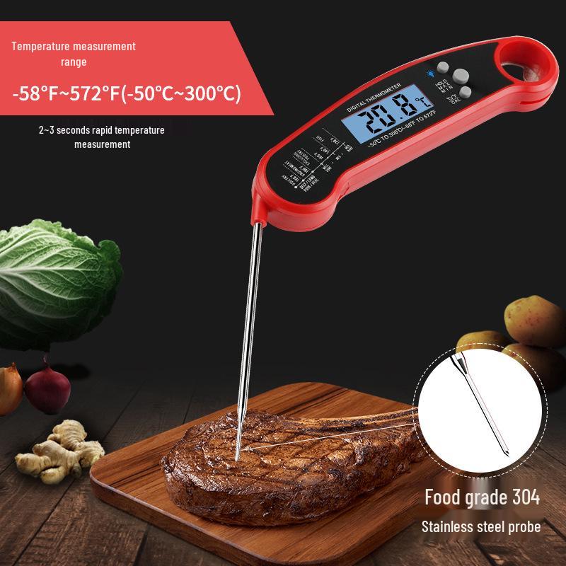 Folding Kitchen Thermometer for Meat, BBQ, and Oven Roasts