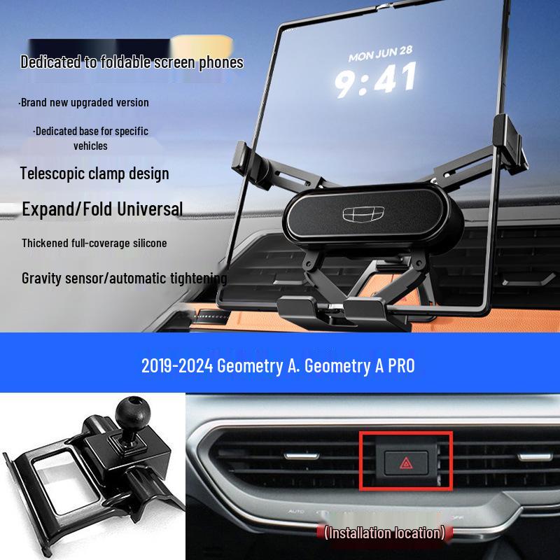

Gravity Air Vent Car Mount for Geely Geometry A/C/E Foldable Screen Phones