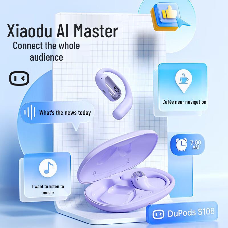 XiaoDu S108 Bone Conduction Concept Ear-hook Sports Bluetooth Earphones