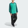 adidas Originals Ss25 Jersey Logo Stripe V-Neck Long Sleeve T-Shirt Men Tops Green JC8373