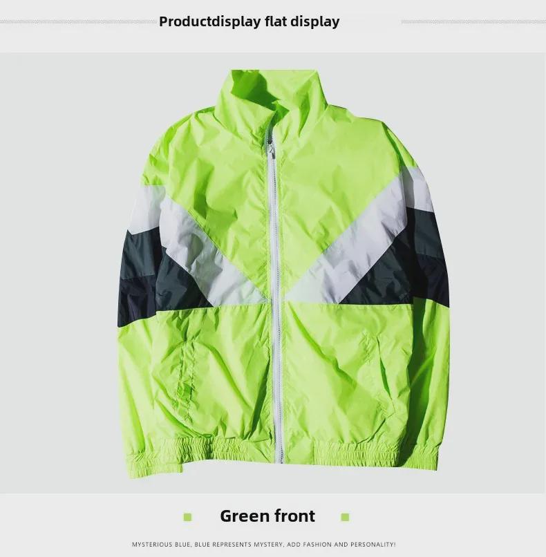 2023 Retro Kontrastfarbe Freizeitjacke: Europäische und amerikanische Streetwear für Herren