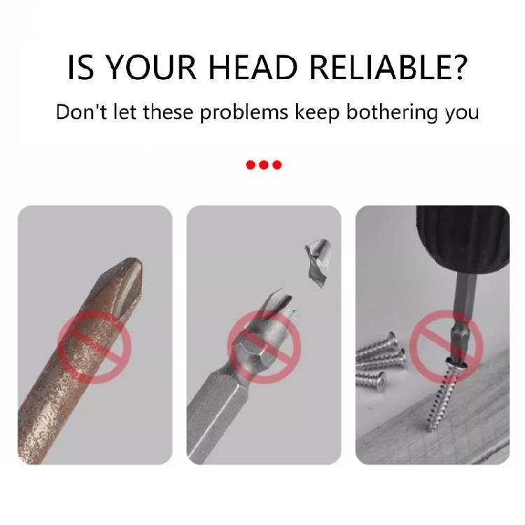 High Hardness PH2 Magnetic Screwdriver Bit not  Slip Screwdriver Bit Easy to Carrt for Efficient Power Drilling 150mm