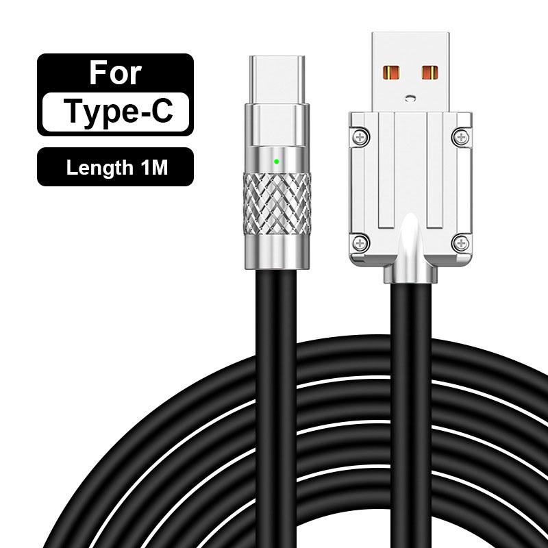 120W Fast Charging Cable UsB To Type-cinterface for Xiaomi Samsung Huawei Andriod Type C Data Charging Cable Cordhttps