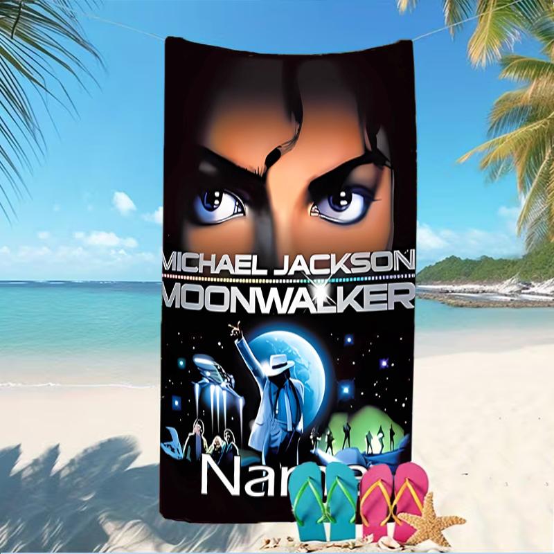 Customizable Personalized Beach Towels Michael Jackson Themed designs.Suitable for the Beach, Yoga, Sports;ideal As Beach Accessories