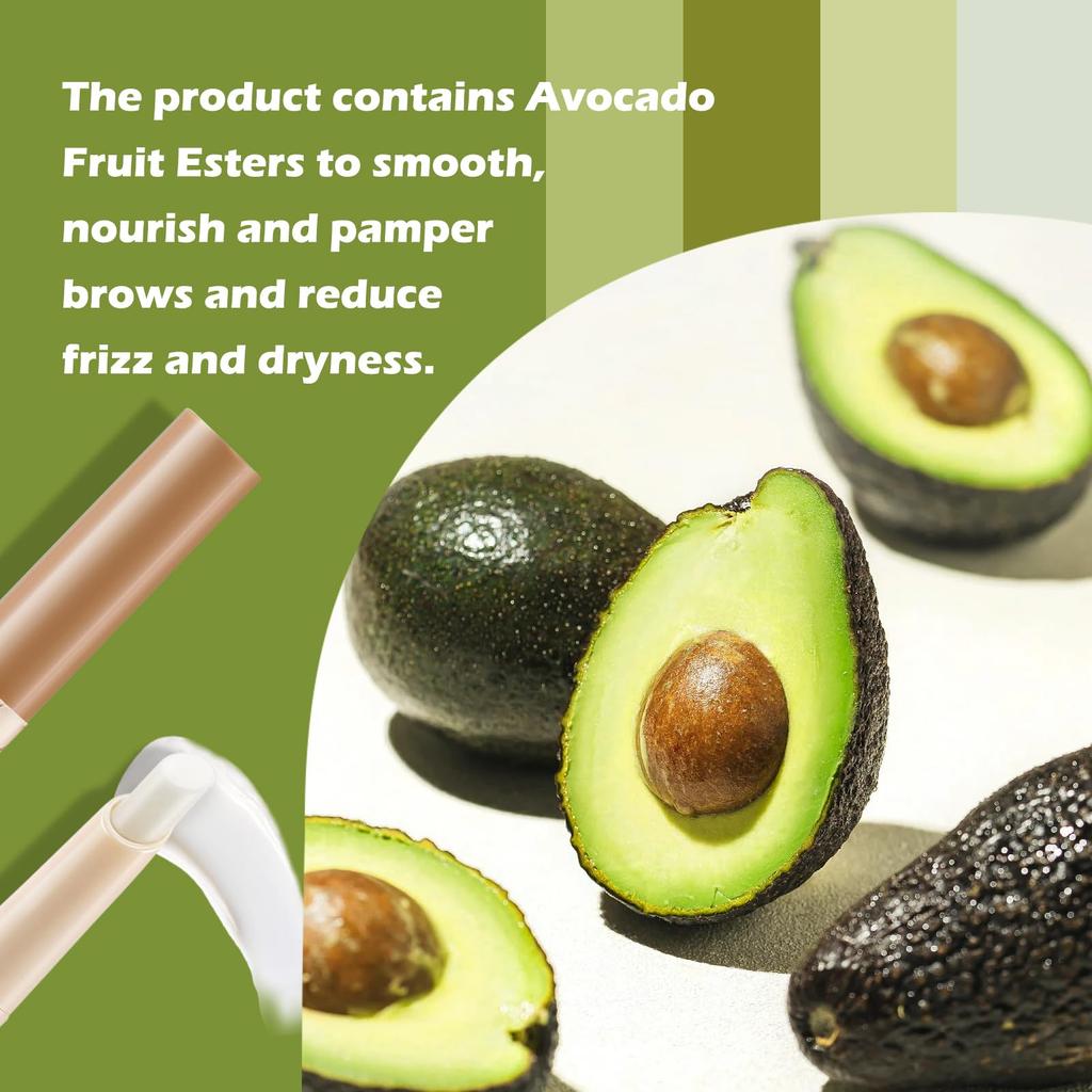 Boobeen Brow Clear Eyebrow Styling Angled Tip for Shape Your Hold Wax, Water-Resistant Wax, Pencil, Brows, Long-Lasting