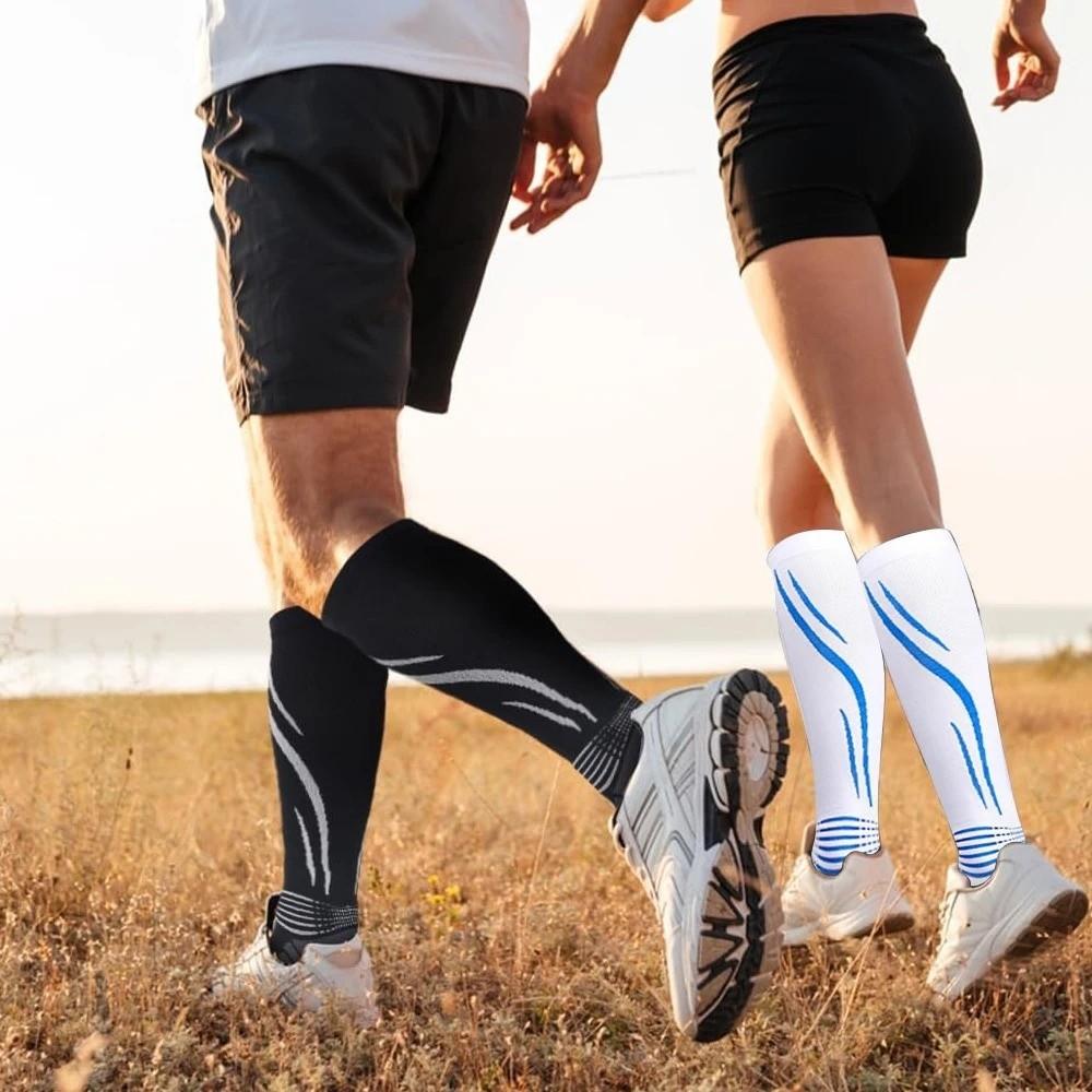 1 Pair Breathable Sport Calf Compression Sock Comfortable Cycling Calf Socks for Men and Women