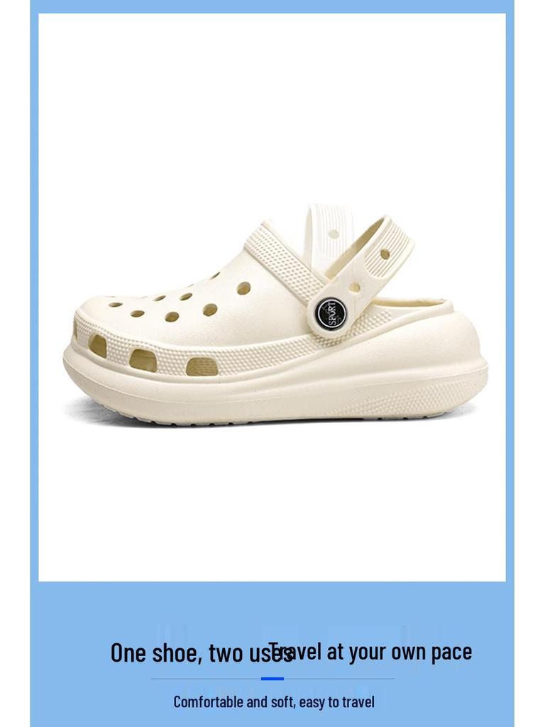 Kids' Summer Clog Sandals: Boys' & Girls' Non-slip, Thick-soled, Closed-toe Beach Slippers for Outdoor Play