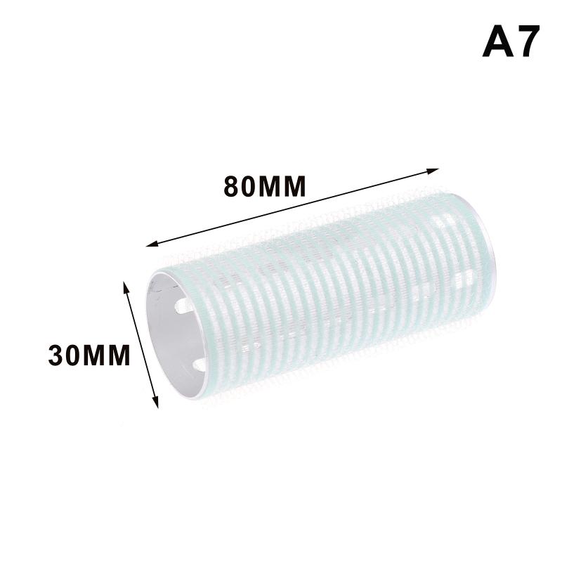 Rullo per Capelli Autoadesivo con Nucleo in Alluminio Colorato Gancio e Anello in Nylon Puro Rullo Autoaderente Styling Caldo Termico Arricciacapelli per Volume